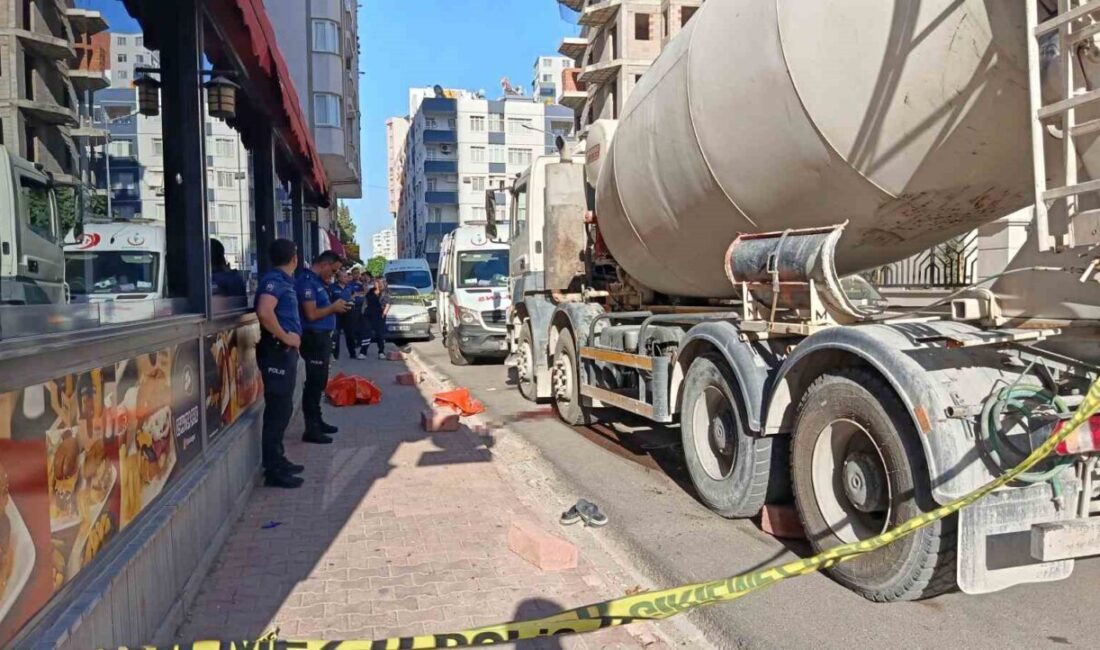 Adana’da bir kişinin, beton mikserinin altında kalması sonucu hayatını kaybettiği