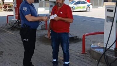 Osmaneli İlçe Emniyet Müdürlüğü, Bilecik’in Osmaneli ilçesindeki akaryakıt istasyonlarında çalışanlara
