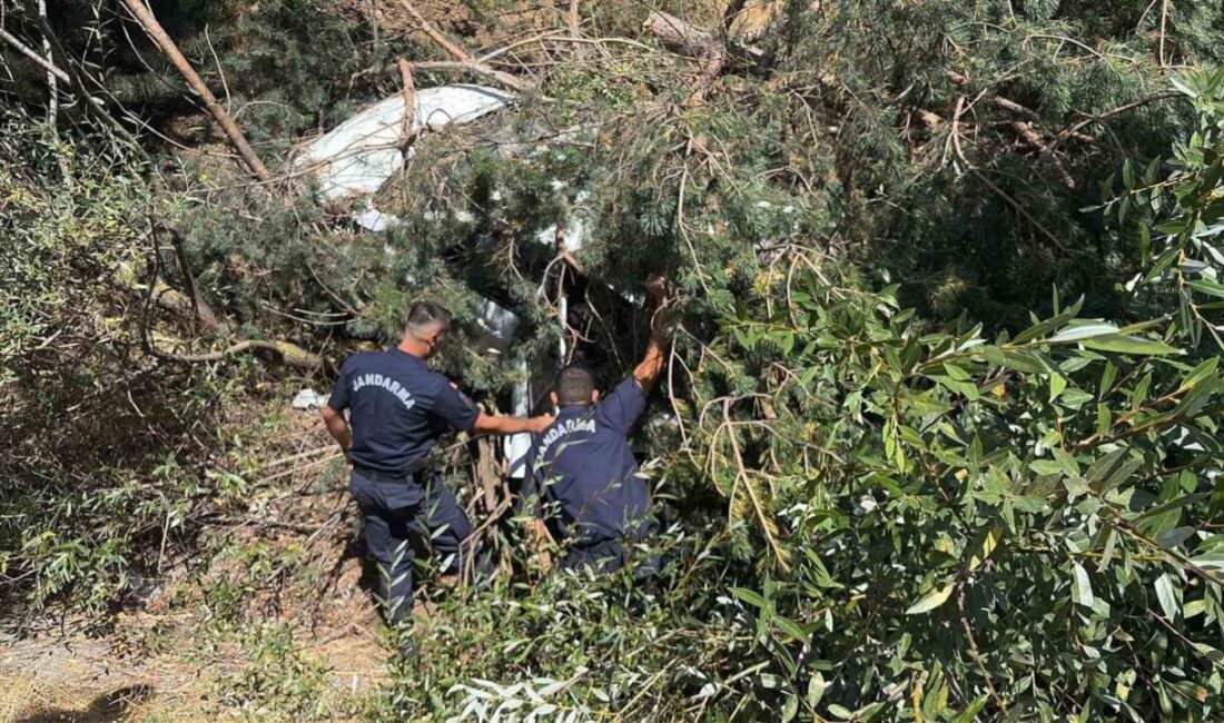 Bilecik’te bir otomobil, Bozüyük ilçesinde seyir halindeyken kontrolden çıkarak şarampole