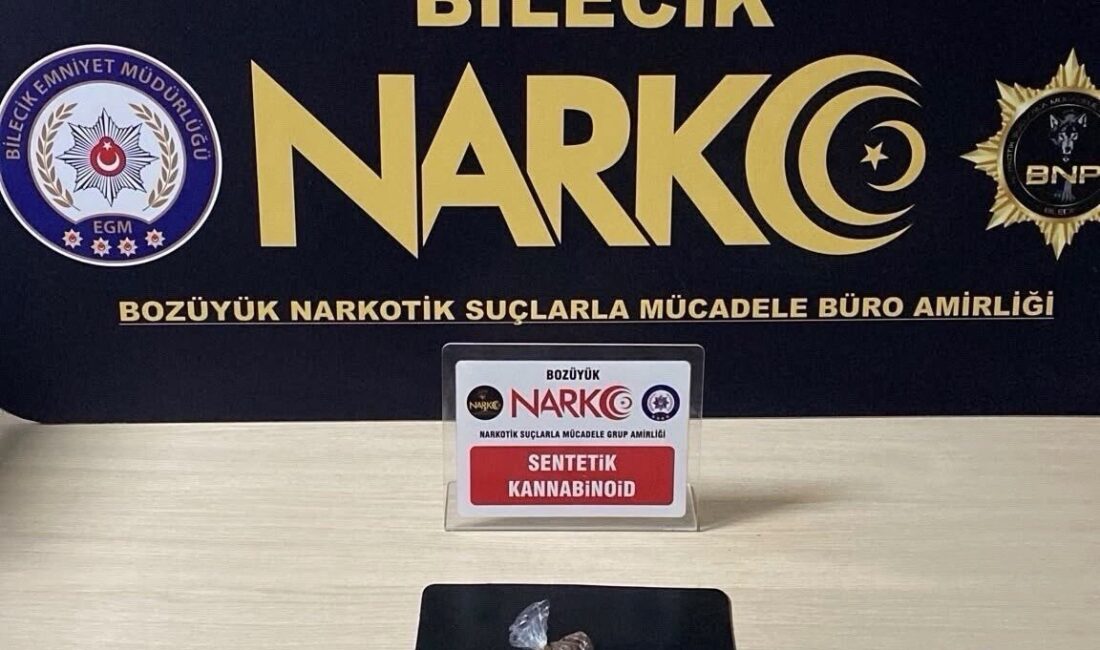 Bozüyük ilçesinde yapılan bir uyuşturucu operasyonunda bir kişi gözaltına alındı.