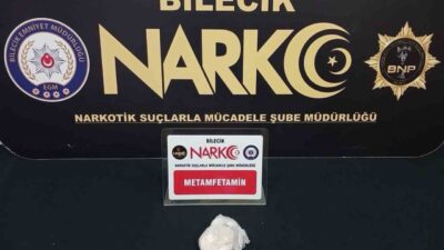 Bilecik’te polis ekipleri tarafından gerçekleştirilen bir operasyonda, bir kişi metamfetamin
