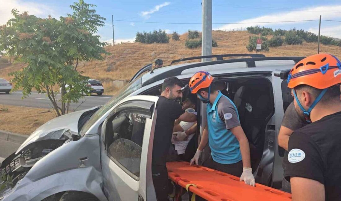Bingöl’de bir hafif ticari aracın aydınlatma direğine çarpması sonucu meydana