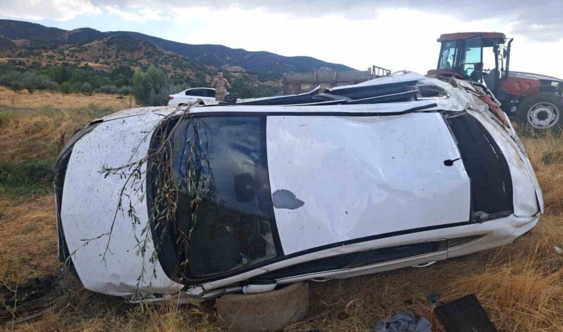 Bingöl’de yaşanan trafik kazasında otomobilin şarampole yuvarlanması sonucunda 4 kişi