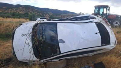 Bingöl’de yaşanan trafik kazasında otomobilin şarampole yuvarlanması sonucunda 4 kişi