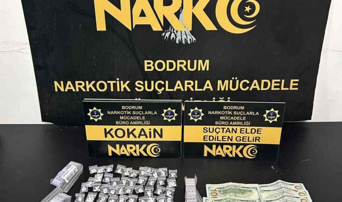 Muğla’da Bodrum ve Yatağan ilçelerinde düzenlenen uyuşturucu operasyonunda 2 şüpheli