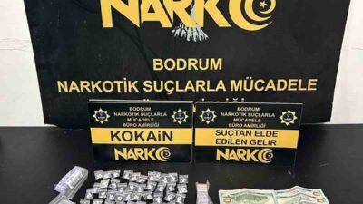 Muğla’da Bodrum ve Yatağan ilçelerinde düzenlenen uyuşturucu operasyonunda 2 şüpheli