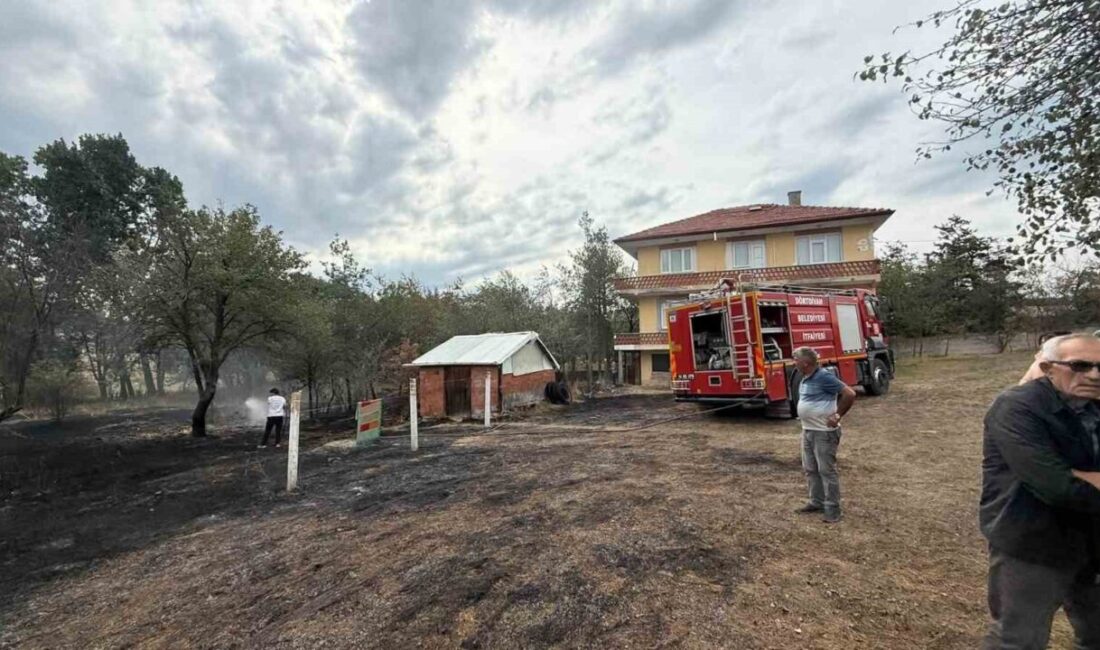 Bolu’nun Dörtdivan ilçesinde meydana gelen yangın, hızla yayılarak evlerin yanındaki