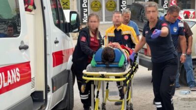Bolu’da iki çocuğun elektrikli bisikletten düştüğü olay, gazetecilerin dikkatini çekti