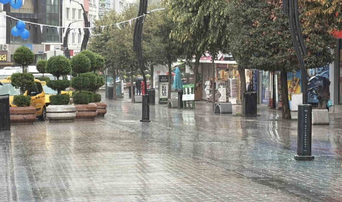 Bolu’da bugün sabah saatlerinde şiddetli yağmur etkili oldu ve Meteoroloji