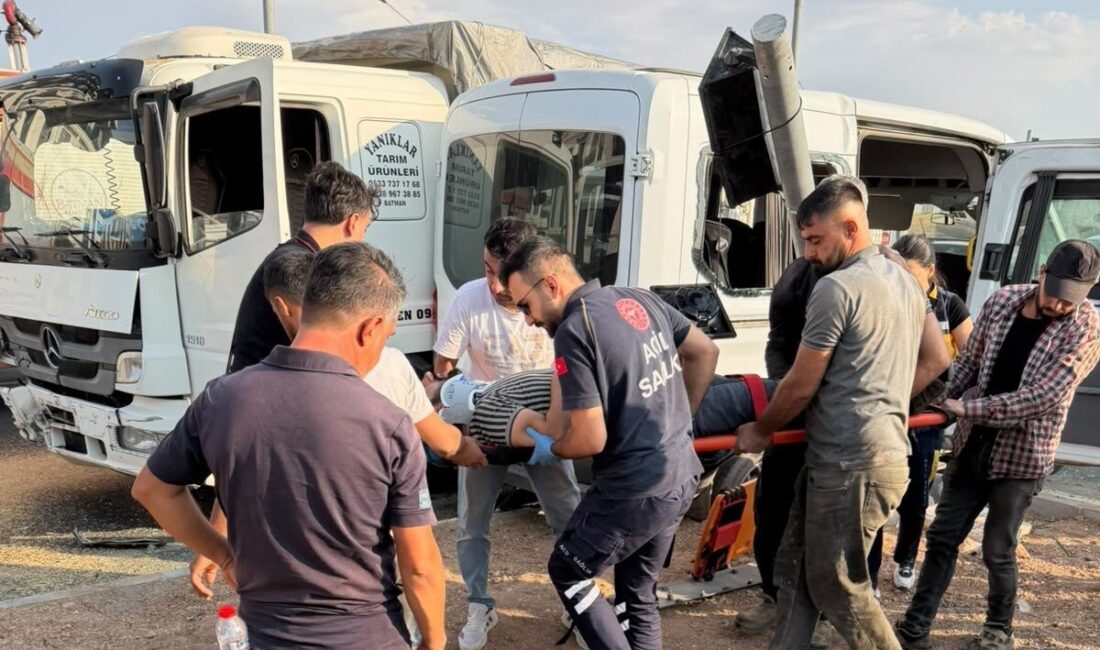 Batman TPAO Bulvarı Çöplük Kavşağı’nda bugün meydana gelen trafik kazasında,