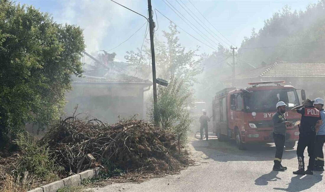 Burdur ilinde bir evde meydana gelen yangın, çevrede endişe yaratırken,