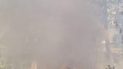 Bursa’nın Keles ilçesinde ormanlık alanda başlayan yangın, mahalle sakinleri tarafından