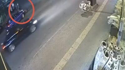 Bursa’da meydana gelen trafik kazasında motosikletli bir kuryenin otomobil ile