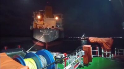 Çanakkale Boğazı’ndan geçmekte olan, İspanya’dan Tuzla’ya giden ve 182 metre