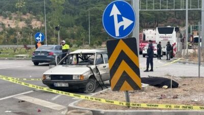 Çanakkale’nin Ayvacık ilçesinde, Troya tüneli girişinde meydana gelen trafik kazasında,
