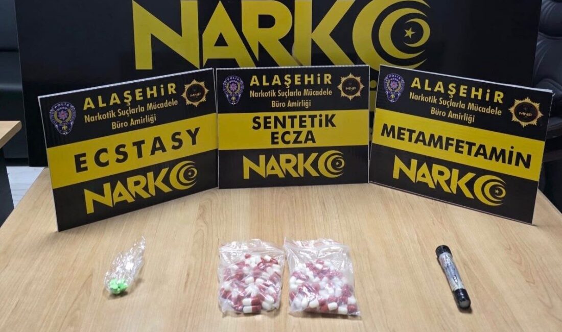 Manisa’nın Alaşehir ilçesinde uyuşturucu ticareti yaptığı iddia edilen bir şüpheli,