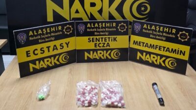 Manisa’nın Alaşehir ilçesinde uyuşturucu ticareti yaptığı iddia edilen bir şüpheli,