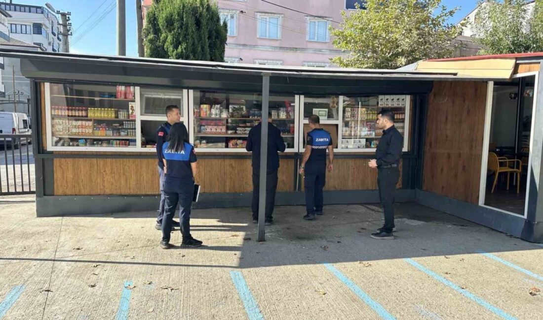 Çayırova’da bulunan okul kantinlerinde denetim yapan zabıta ekipleri, hijyen, fiyatlandırma,