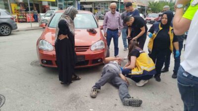 Denizli’nin Çivril ilçesinde, elektrikli bisikletiyle seyir halinde olan belediye personeli