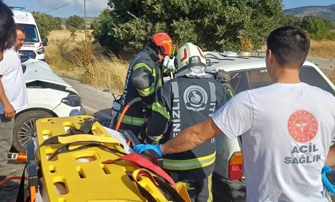 Denizli’nin Çivril ilçesinde meydana gelen trafik kazasında 5 kişi yaralandı.