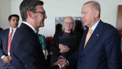 Türkiye Cumhurbaşkanı Recep Tayyip Erdoğan, New York’ta İngiltere Başbakanı Andy