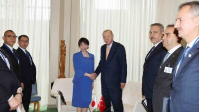 Türkiye Cumhurbaşkanı Recep Tayyip Erdoğan, New York’ta Japonya Başbakanı Sanae