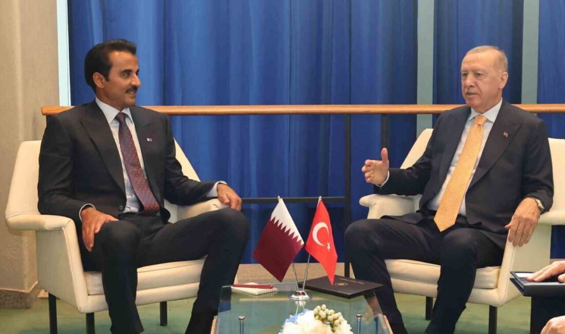 Türkiye Cumhurbaşkanı Recep Tayyip Erdoğan, New York’ta Katar Emiri Şeyh