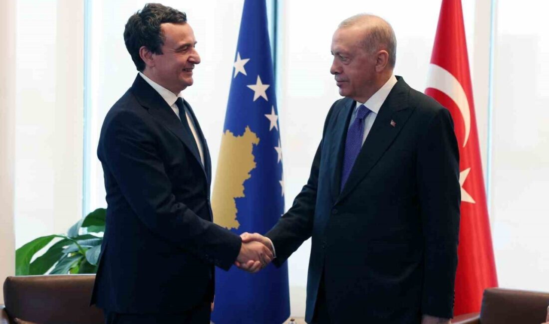 Türkiye Cumhurbaşkanı Recep Tayyip Erdoğan, Kosova Başbakanı Albin Kurti’yi Türkevi’nde
