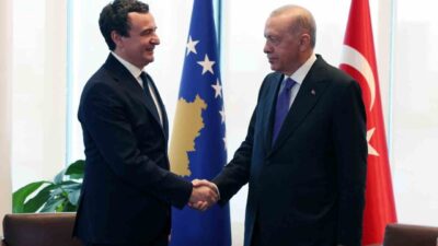 Türkiye Cumhurbaşkanı Recep Tayyip Erdoğan, Kosova Başbakanı Albin Kurti’yi Türkevi’nde