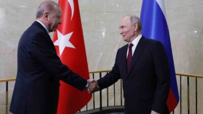 Türkiye Cumhurbaşkanı Recep Tayyip Erdoğan, Bişkek’te Rusya Devlet Başkanı Vladimir