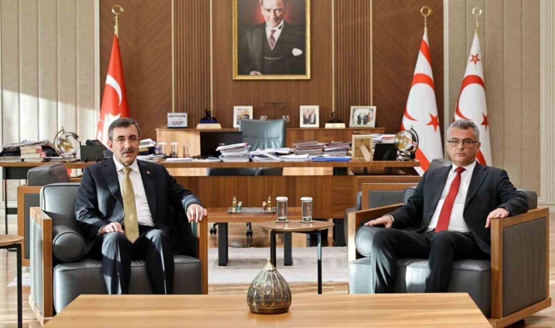 Türkiye Cumhuriyeti Cumhurbaşkanı Yardımcısı Cevdet Yılmaz ve beraberindeki heyet, Girne