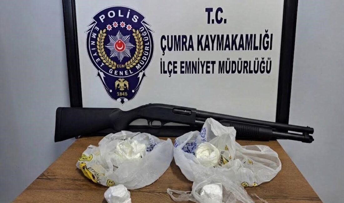Çumra ilçesindeki polis operasyonunda, uyuşturucu madde kullanımı ve ticaretini engellemeye