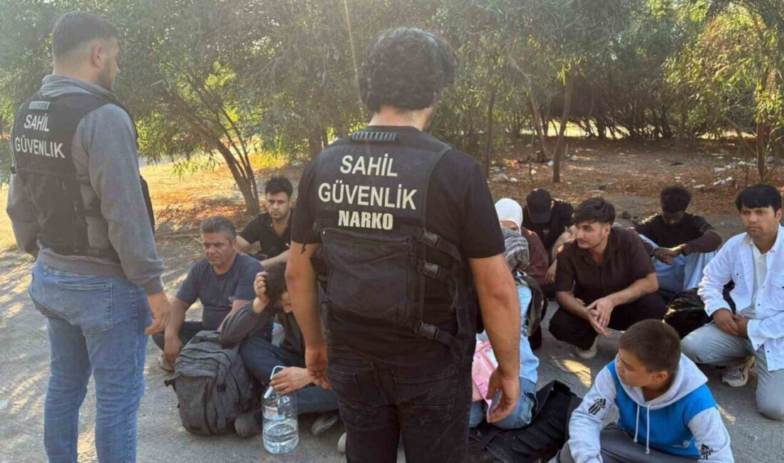 Muğla’nın Dalaman ilçesinde, yasa dışı yollardan yurt dışına çıkmaya çalışan