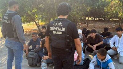Muğla’nın Dalaman ilçesinde, yasa dışı yollardan yurt dışına çıkmaya çalışan