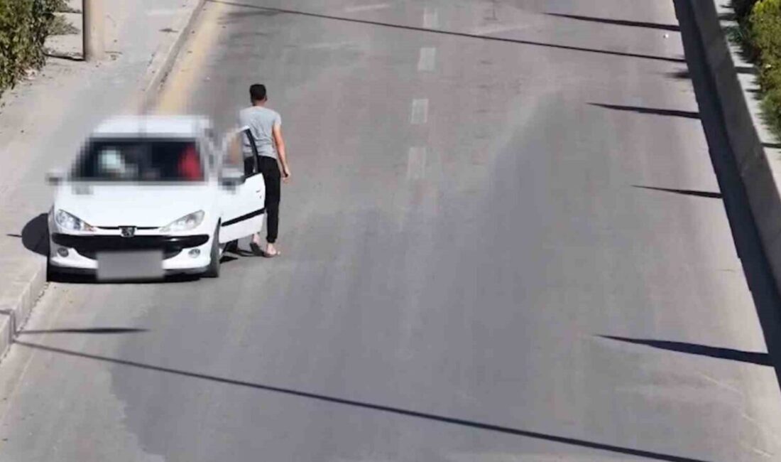 Kırıkkale’de Millet Bulvarı’nda gerçekleştirilen trafik denetiminde bir sürücünün, dron kamerası