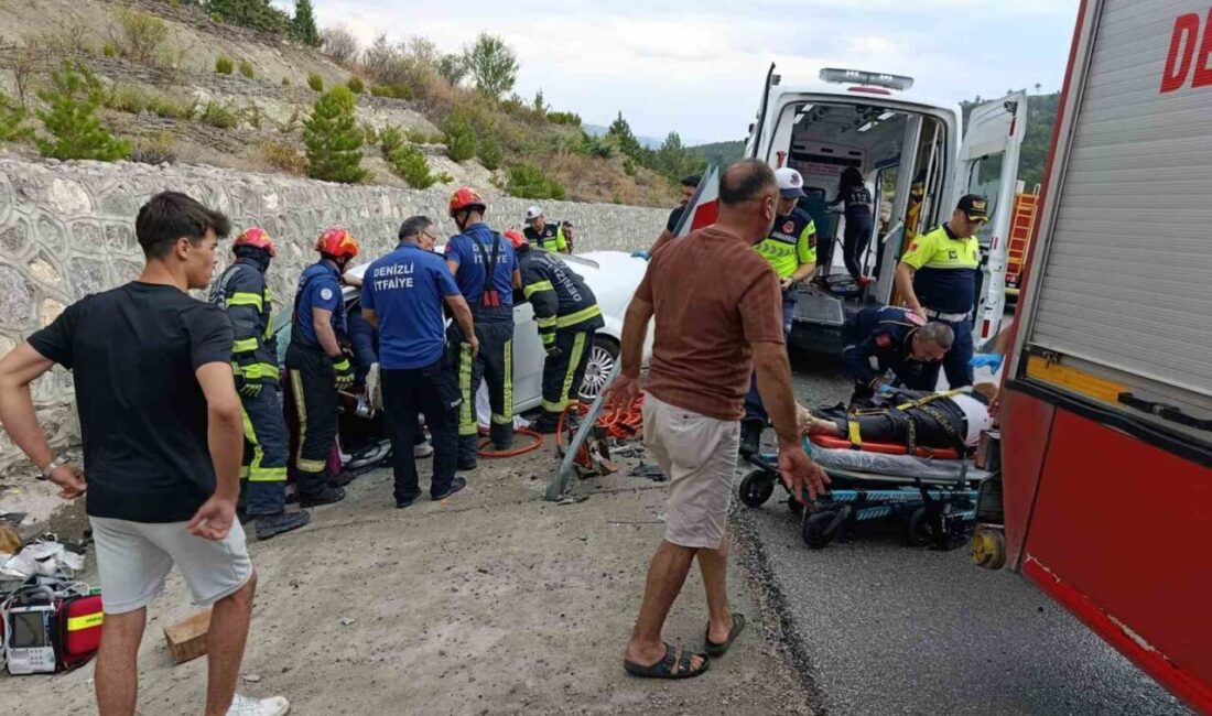 Denizli’de meydana gelen trafik kazasında 2 arkadaş hayatını kaybetti, 1