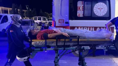 Adıyaman’da bir motosikletin kontrolünü kaybederek devrilmesi sonucu meydana gelen trafik