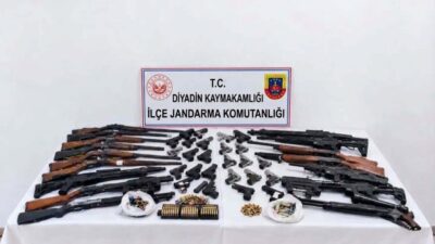 Ağrı’da silah kaçakçılığıyla mücadele kapsamında Diyadin, Doğubayazıt ve Eleşkirt ilçelerinde