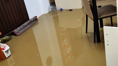 Düzce’de yaşanan şiddetli yağmur, gece ilerledikçe Esmahanım köyünde bir dizi