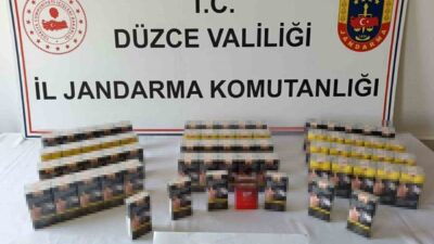 Düzce’de polis ve jandarma ekipleri, kaçakçılara karşı gerçekleştirdikleri operasyonlarda sıkı
