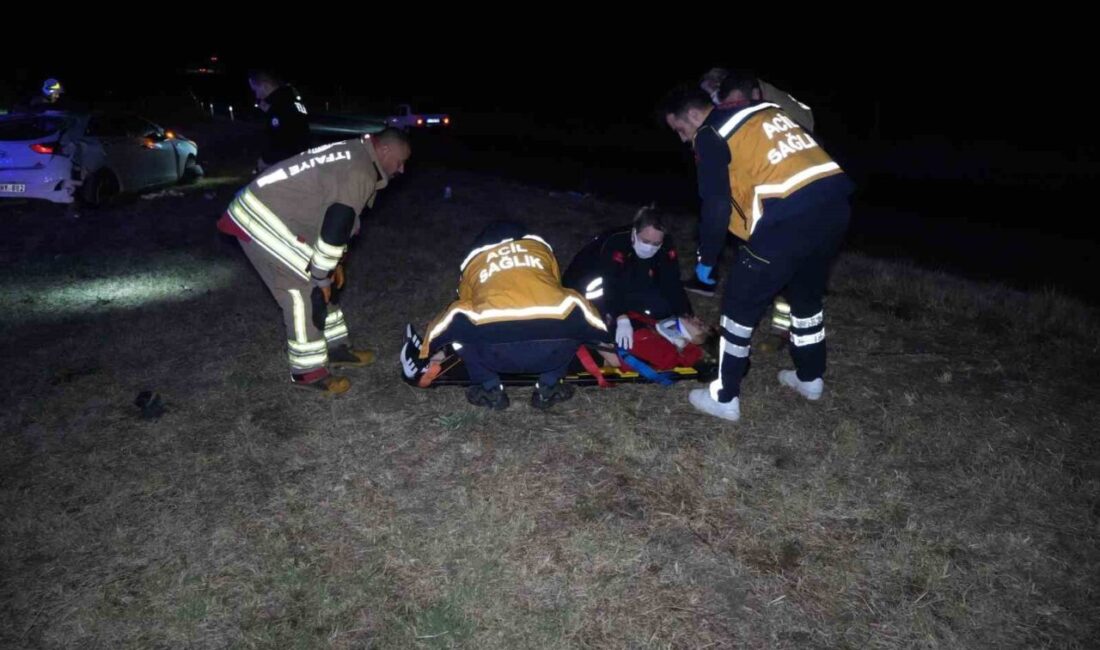Edirne-Havsa karayolunda meydana gelen trafik kazasında, sürücü kontrolü kaybederek otomobilin