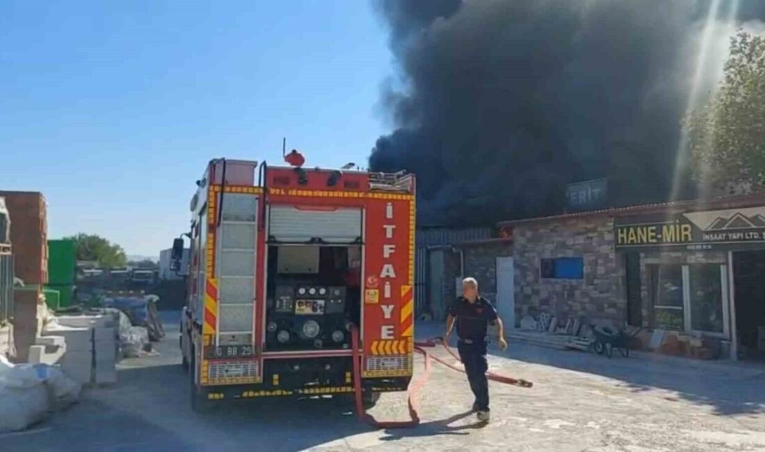 Balıkesir’in Edremit ilçesine bağlı Yolören Mahallesi’nde bir iş yerinde başlayan