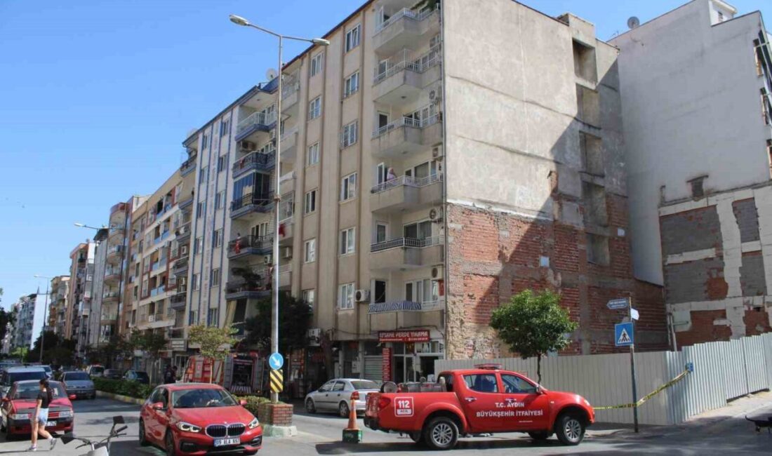 Aydın’ın Efeler ilçesinde bulunan bir apartmanda yaşanan doğalgaz sızıntısı sonucu