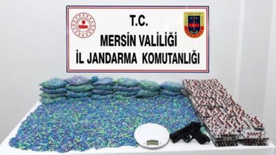 Mersin’in Erdemli ilçesinde jandarma ekipleri, belirli bir adrese operasyon düzenledi
