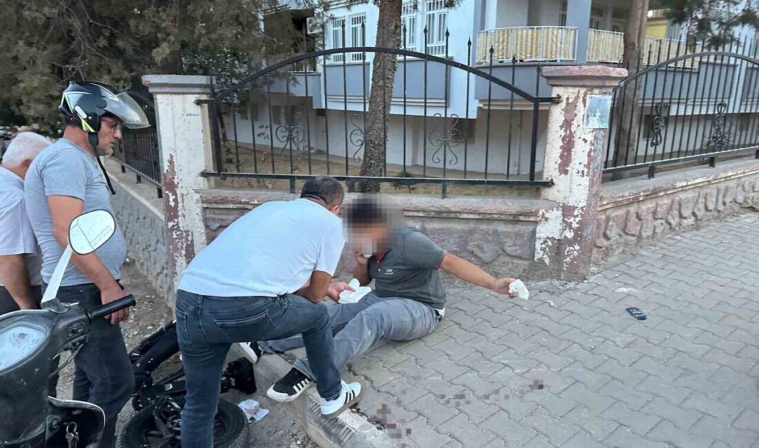 Adıyaman’da bir elektrikli bisiklet, kontrolünü kaybederek Malazgirt Mahallesi’nde bulunan bir
