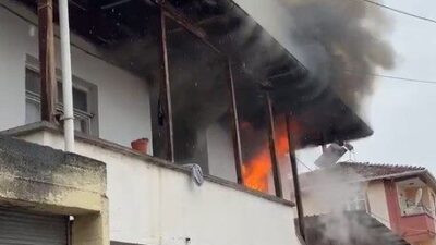 Erbaa ilçesinde bulunan bir evde meydana gelen yangın, yaklaşık bir