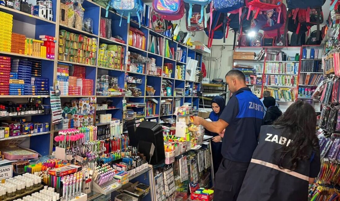 Erzincan Belediyesi Zabıta Müdürlüğü ekipleri, okul öncesi döneme geçişte kırtasiye