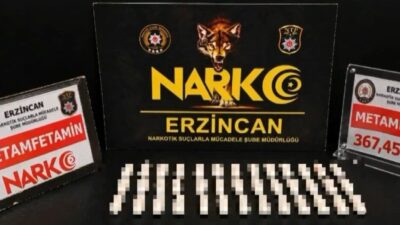 Erzincan’da polis ekipleri, midesinde uyuşturucu madde taşıdığı tespit edilen bir