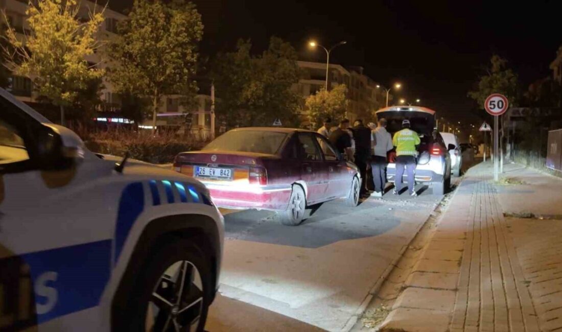 Eskişehir’de gerçekleştirilen trafik denetiminde polis ekipleri tarafından yakalanan sürücüye 1.10