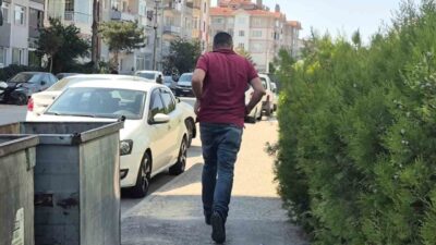 Eskişehir’de bir apartman bahçesinde kuru otların alev almasıyla başlayan yangın,